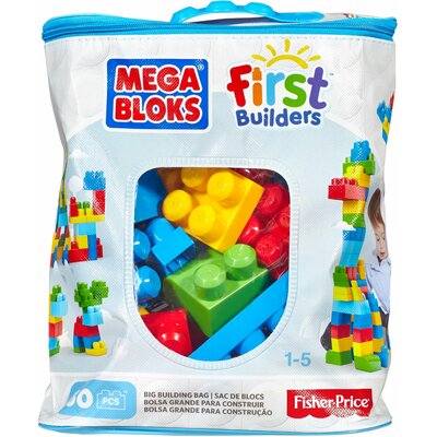 Mega Bloks Klocki 60 el torba niebieska DCH55