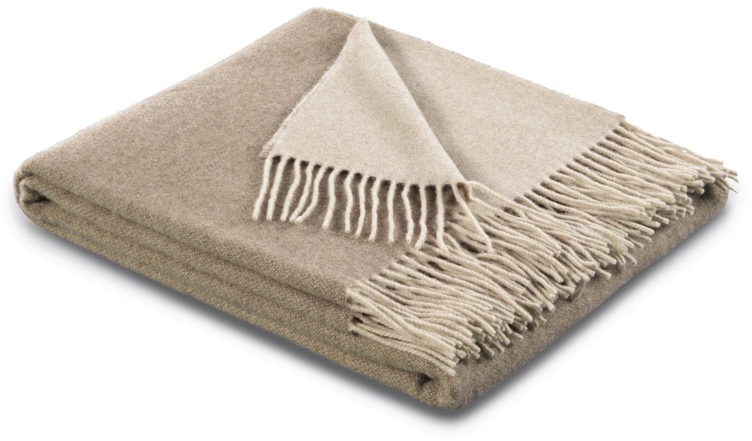 Biederlack Pled wełniany Natur-Sand