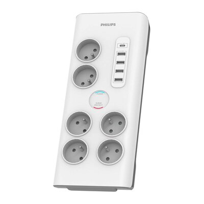 Philips 6 gniazd 4x USB USB-C
