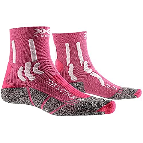 X-Socks Skarpety dziecięce Trek X Cotton Junior, Flamingo Pink/Arctic White, 27-30, XS-TS15S19J-P041-27/30 XS-TS15S19J