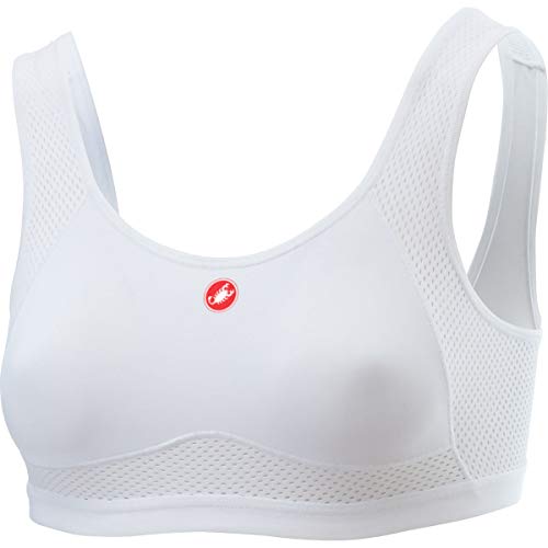 CASTELLI castelli Damski biustonosz sportowy Rosso Corsa Bra, biały, S 4518550