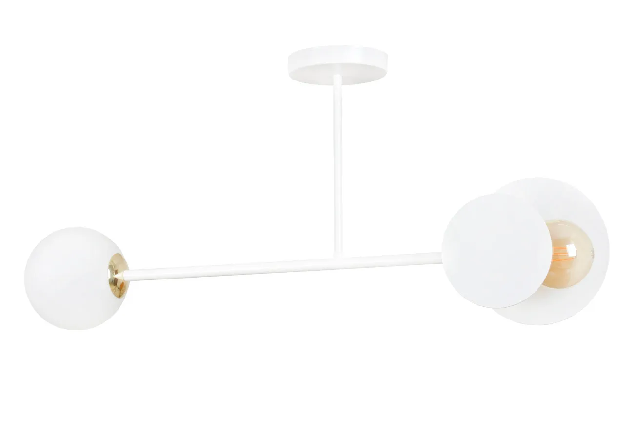 Biała nowoczesna lampa sufitowa - 7X D007 M6-S42