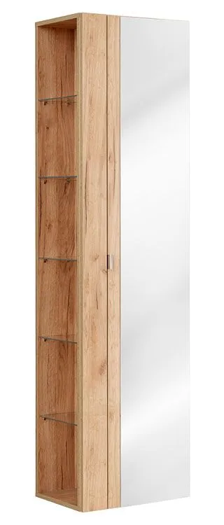 Pionowa podwieszana szafka łazienkowa z lustrem W8-B61