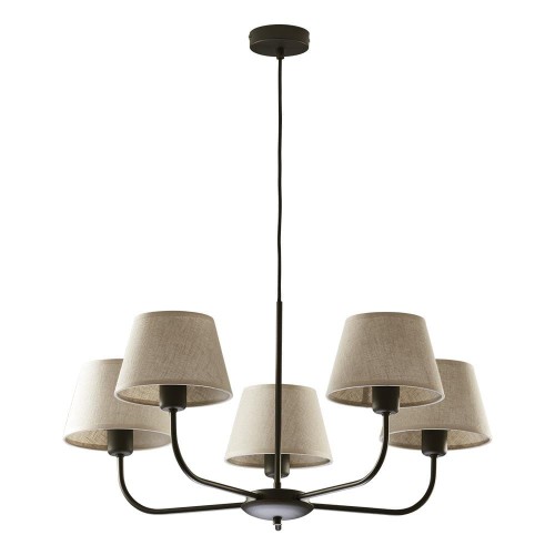 TK Lighting Żyrandol CHICAGO len naturalny 5pł.   3989