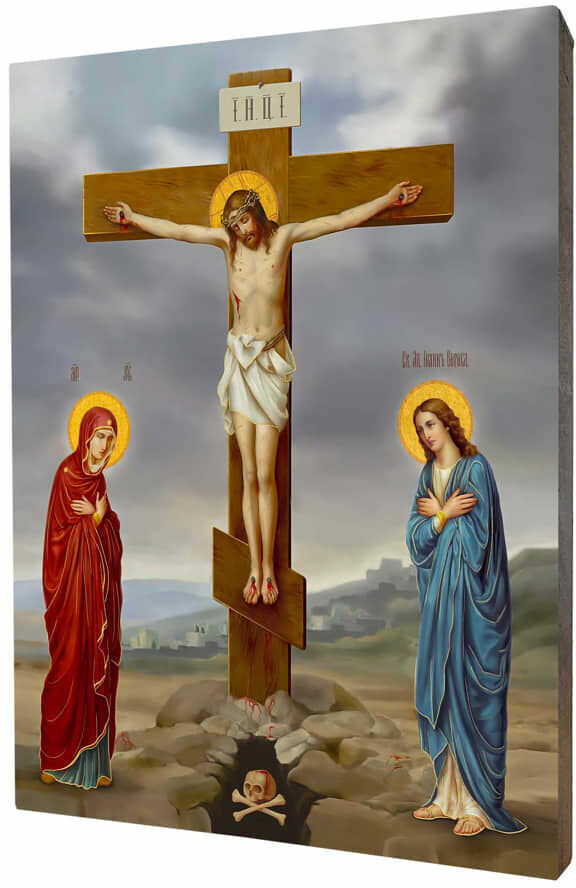 Art christiana Ikona Chrystus ukrzyżowany ACHI128