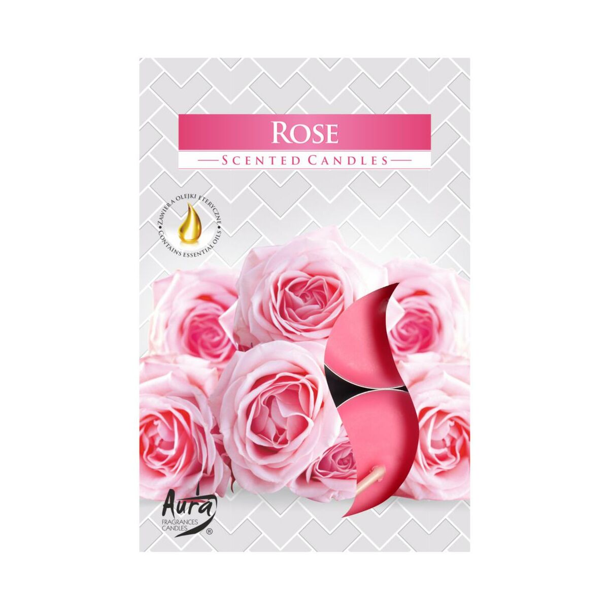 Podgrzewacz zapachowy Rose róża 6 szt.