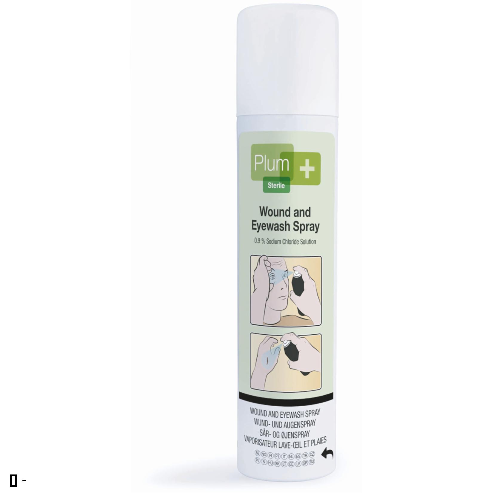 EYEWASH&WOUND - nowy areozol do oczu i czyszczenia ran Plum Wound and Eyewash Spray.