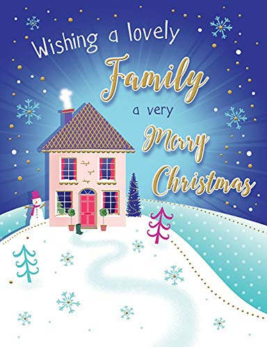 Piccadilly Greetings Kartka świąteczna 'To A Family' - 20 x 15 cm - Piccadilly Greetings A41245