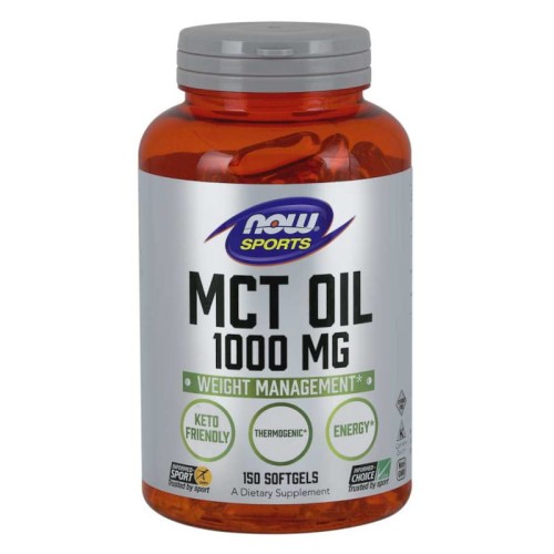 Now Foods Olej MCT z oleju kokosowego i palmowego Oil MCT 1000mg 150 kapsułek NOW SPORTS