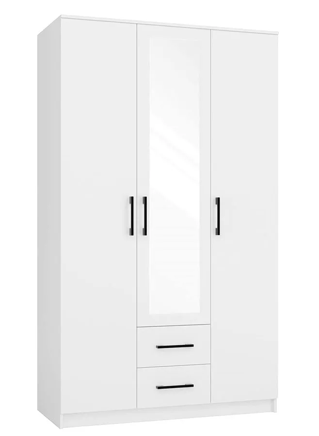 Szafa z lustrem Besari 3X - biała