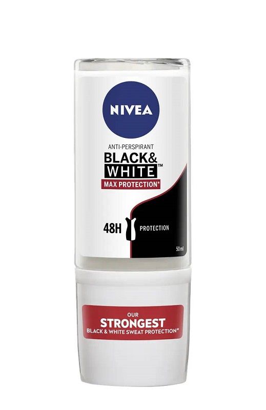 Nivea Deo Black & White Max Protection - antyperspirant roll-on dla kobiet 50ml