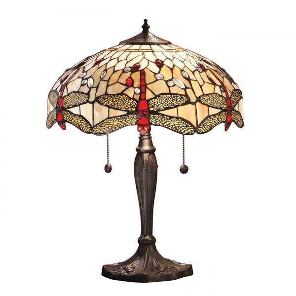 Interior1900 Dragonfly beige 64085 lampa stołowa 2x60W/E27 IP20