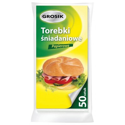 Grosik Torebki śniadaniowe papierowe 50 szt.