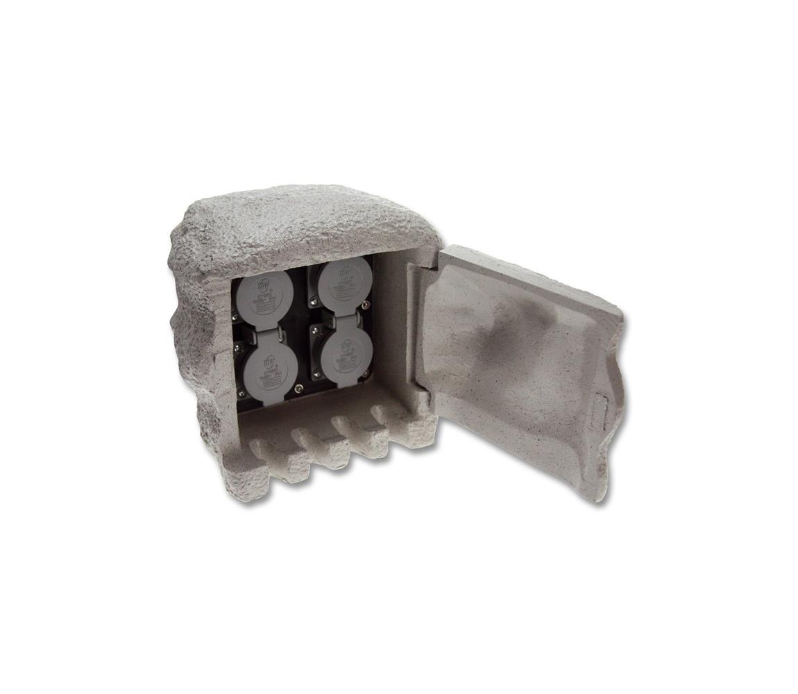 Ecolite XSTA-224G - Zewnętrzny słupek zasilający 4Z IP44