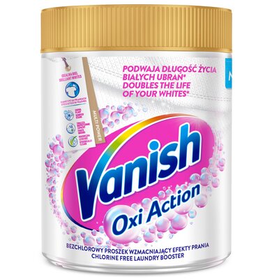 Vanish Oxi Action odplamiacz do białych tkanin w proszku 470g