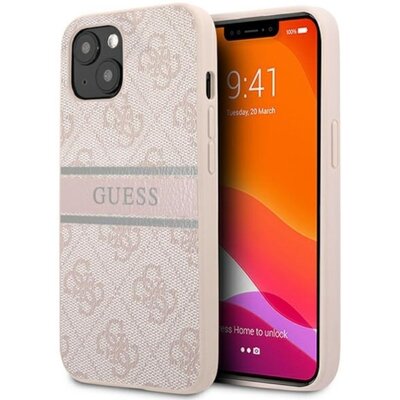 Guess Etui 4G Printed Stripe do Apple iPhone 13 Różowy | GUHCP13M4GDPI