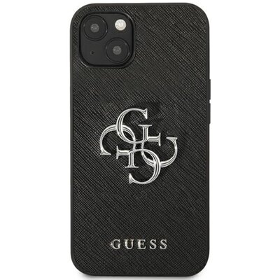 Guess Etui Saffiano do Apple iPhone 13 mini Czarny | GUHCP13SSA4GSBK