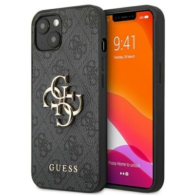 Guess Etui 4G Big Metal Logo do Apple iPhone 13 mini Szary | GUHCP13S4GMGGR