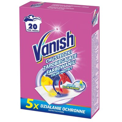 VANISH Chusteczki do prania VANISH Color Protect 10 sztuk)