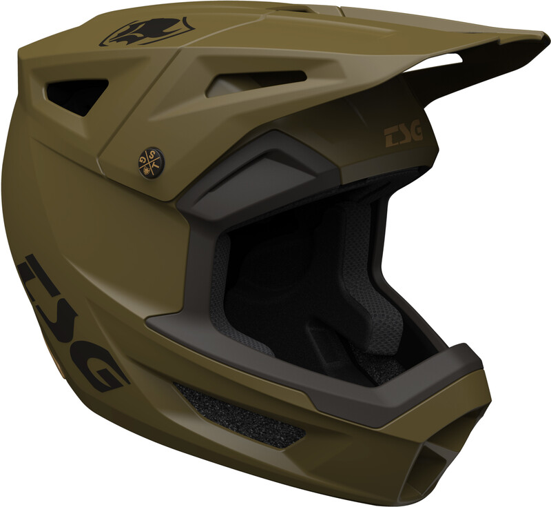 TSG Sentinel Solid Color Helmet, oliwkowy L | 58-60cm 2021 Kaski Fullface i Downhill 257009-satin olive-L