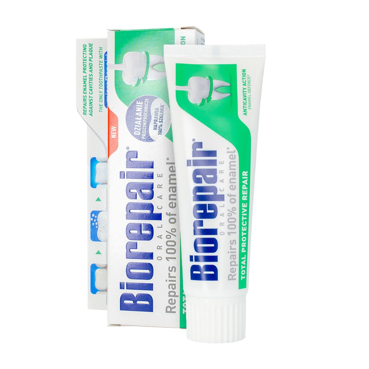 Biorepair BIOREPAIR Pełna ochrona - Pasta do zębów z cząsteczkami Microrepair naprawiająca powierzchnię szkliwa 75ml