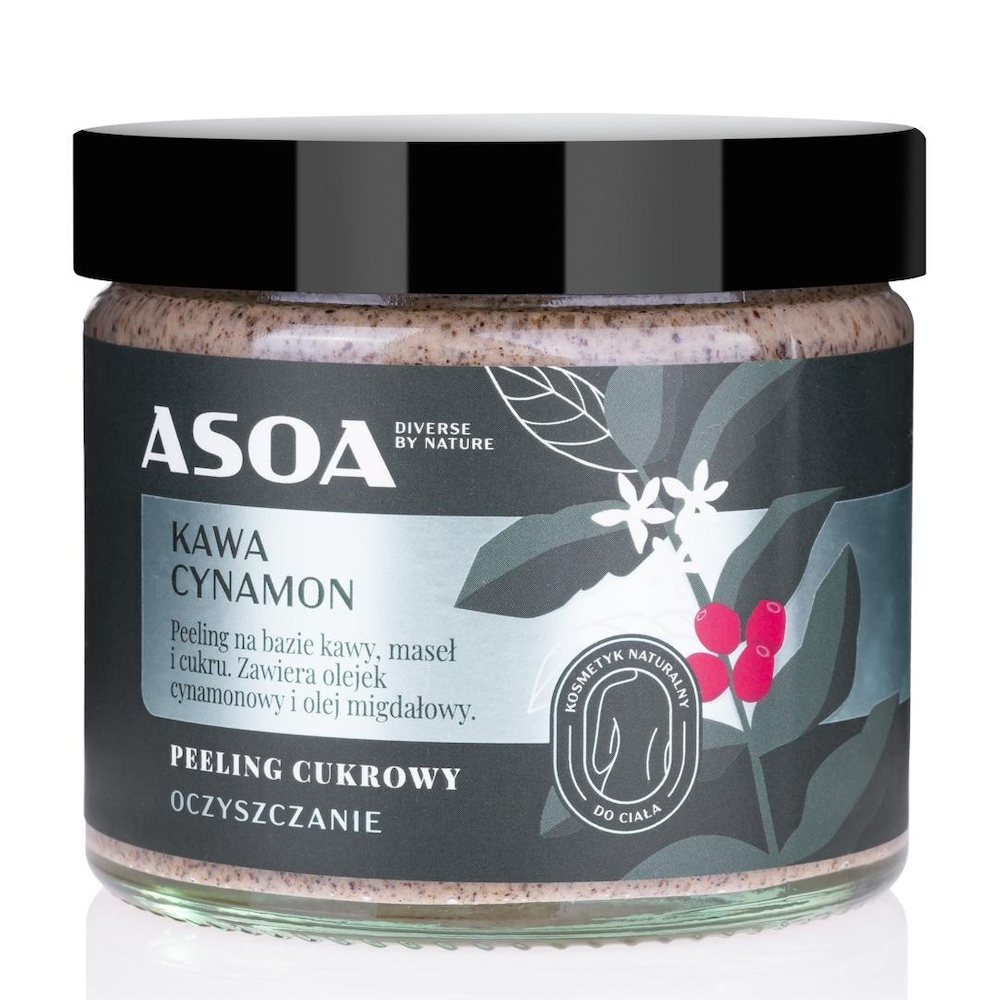 Asoa ASOA Peeling Cukrowy Kawa i Cynamon 250ml