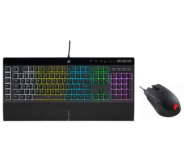 Corsair K55 RGB Pro + Harpoon RGB Pro Czarny CH-9226865-NA