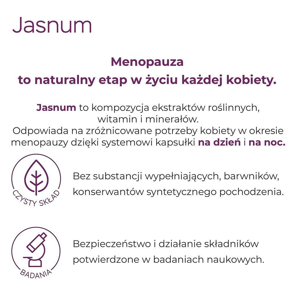 US Pharmacia Jasnum 30 kapsułek na dzień + 30 kapsułek na noc 3793821