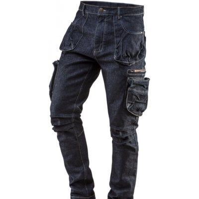 NEO-TOOLS Spodnie robocze 5-kieszeniowe DENIM, rozmiar L TOP-81-229-L