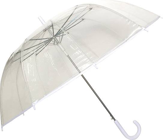 Parasol Smati przezroczysty biały 12 żeber