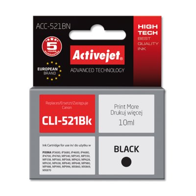 ActiveJet Tusz ACC-521Bk Czarny ACC-521BN ACC-521Bk) ACC-521BN ACC-521Bk) (ACC-521BN (ACC-521Bk))