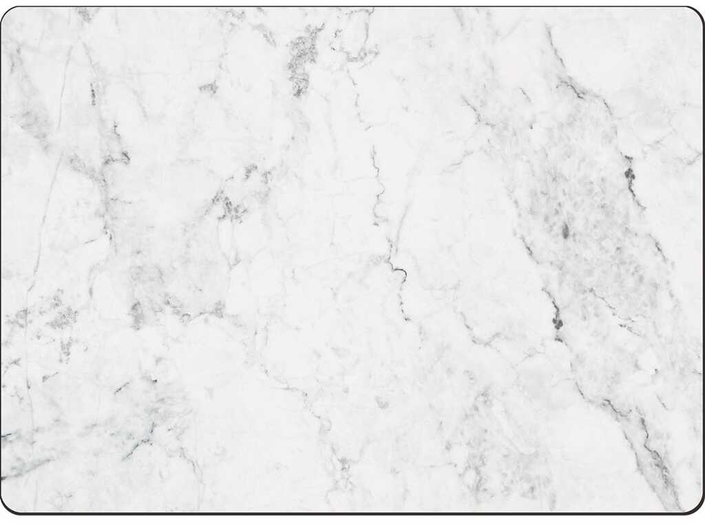 DUŻE PODKŁADKI KORKOWE na stół CALA HOME Organic White Marble - Biały Marmur