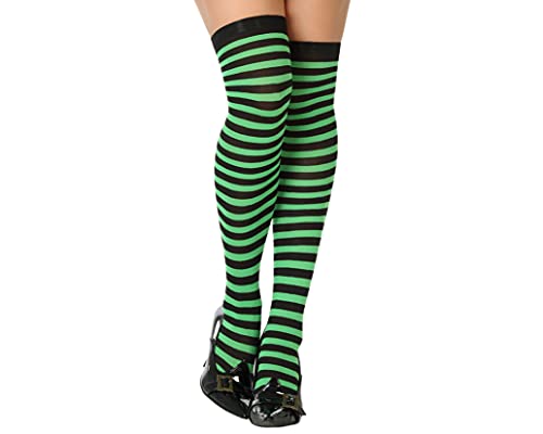 Atosa-58377 Pończochy zielone, kolorowe, pojedyncze (58377