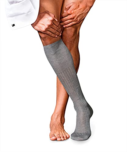 FALKE Męskie skarpety nr 10 Pure Fil D'ecosse szary light greymel. 43-44