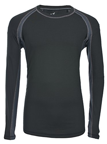 Trespass Trespass Vigor, czarna, XXL, szybkoschnąca elastyczna bazowa zestaw (spodnie i top z długim rękawem) dla mężczyzn, XXL / 2XL / 2XL, czarna MABLSEG20001_BLKXXL