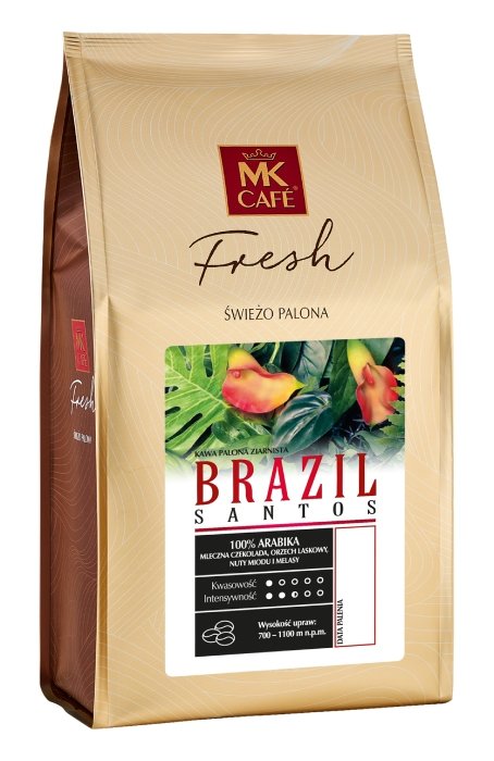 MK Cafe Kawa ziarnista Fresh Brazil Santos 1kg 8987-uniw