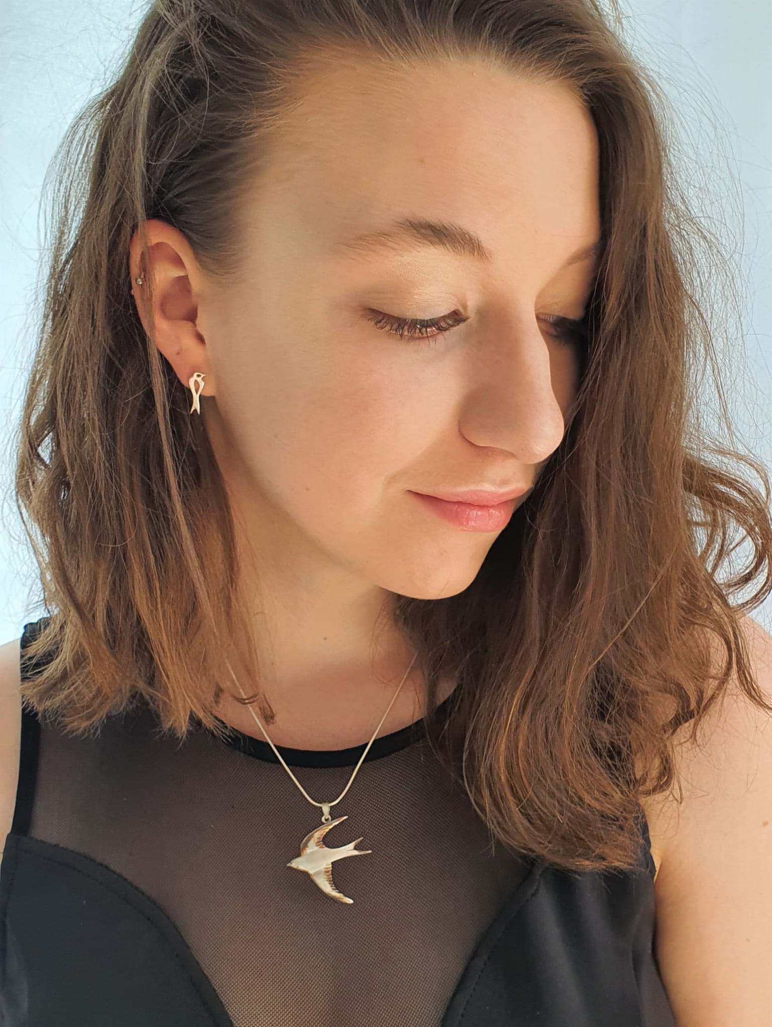 Wisiorek - Jaskółka podpalana