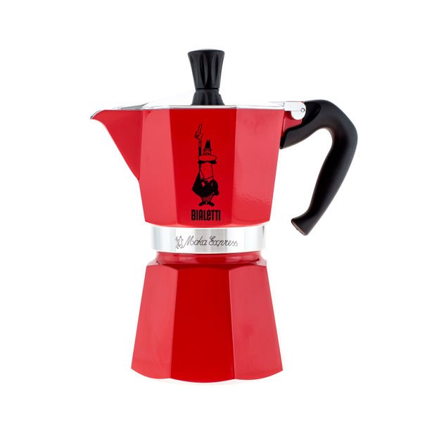 Bialetti Kawiarka Moka Express 6 filiżanek Czerwona 5591-uniw