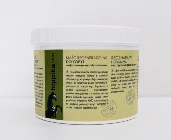 HIPPIKA.COM Maść regeneracyjna do kopyt z olejem wawrzynowym i d-panthenolem 450g
