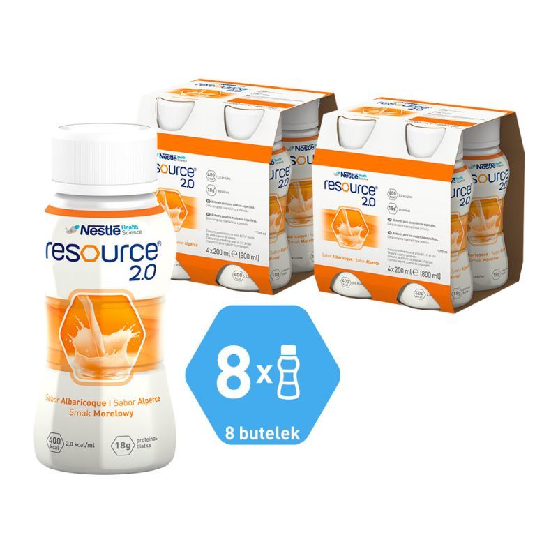 Nestle 8x Resource 2.0 smak morelowy 200 ml
