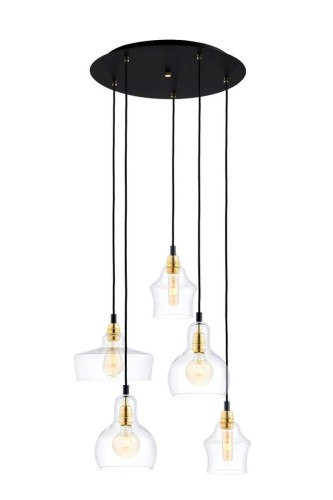 Kaspa Lampa wisząca LONGIS PLAFON 5 GOLD 10878505) 10878505