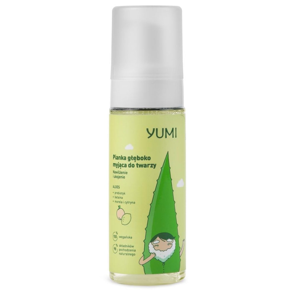 Yumi YUMI PIANKA GŁĘBOKO MYJĄCA DO TWARZY CYTRYNA I MORELA 180ML 5902693164234