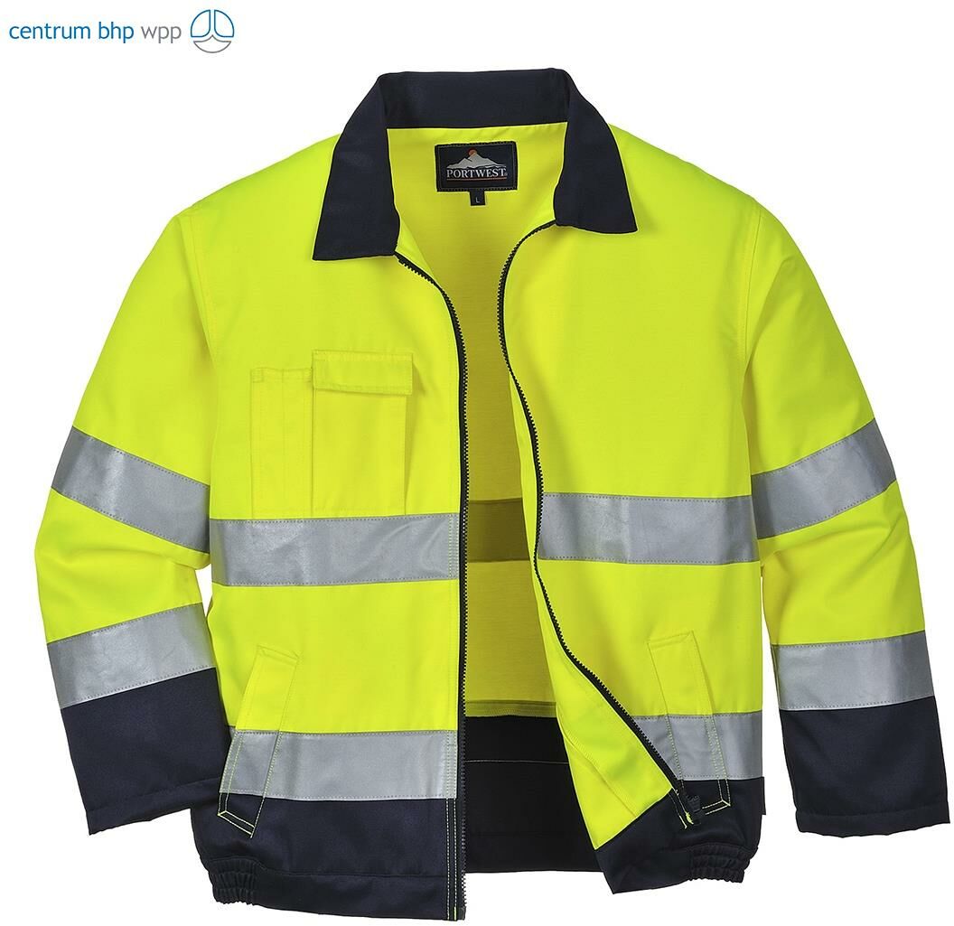 PORTWEST TX70 BLUZA OSTRZEGAWCZA MADRID; ŻÓŁTY/GRANATOWY