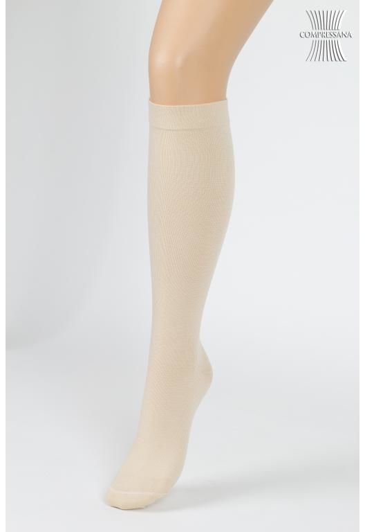 Compressana Podkolanówki podtrzymujące z zawartością bawełny Compressana Twist Wanilia Rozmiar III 2015-III-03