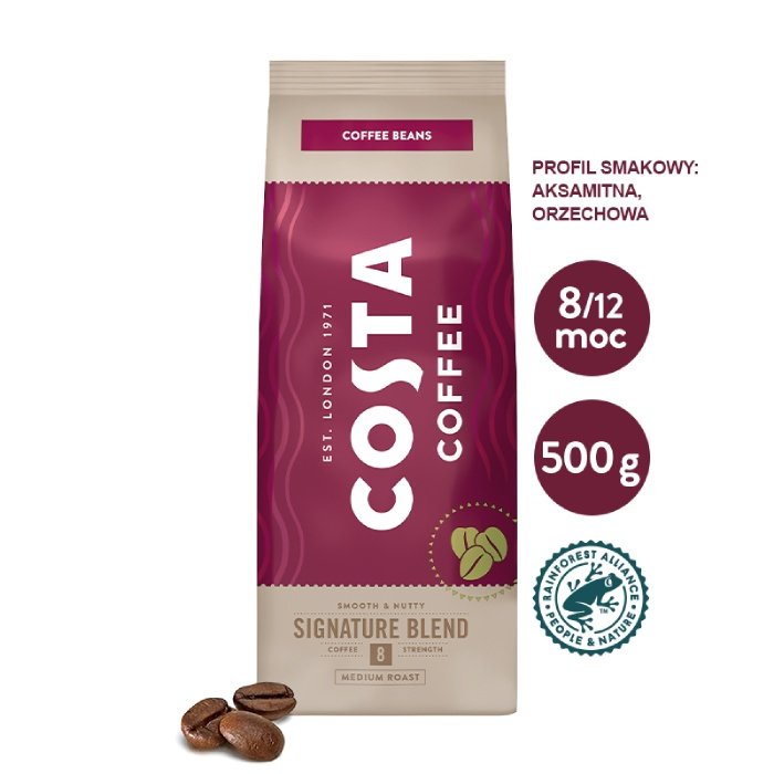 COSTA COFFEE Kawa ziarnista Costa Coffee Signature Blend 500g 6772-uniw