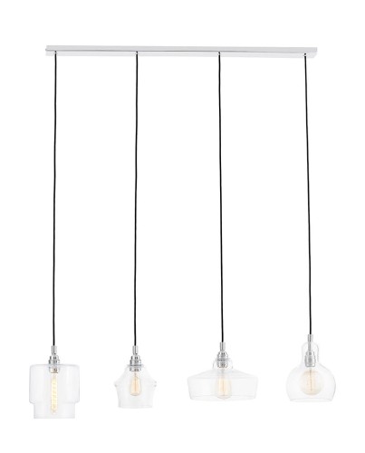 Kaspa Lampa wisząca Longis chrom 4 klosze 10523409