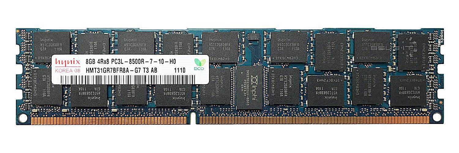 Pamięć RAM 1x 8GB Hynix ECC REGISTERED DDR3  1066MHz PC3-8500 RDIMM | HMT31GR7BFR8A-G7