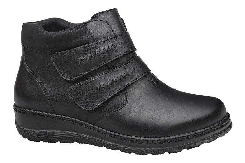 Botki AXEL Comfort 4379 Czarne H na 2-rzepy Kosela Medic 9379 na haluksy