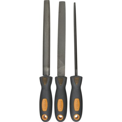 NEO-TOOLS Pilniki do metalu 200mm 3 sztuki 37-605