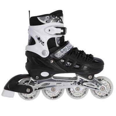 Nils EXTREME NH10905 4w1 CZARNE ROZM. L(39-42) ŁYŻWOROLKI Z WYM. PŁOZĄ HOKEJOWĄ EXTREME 16-25-025